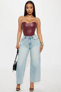 Scarlett Cropped Wide Leg Jeans - Light Wash