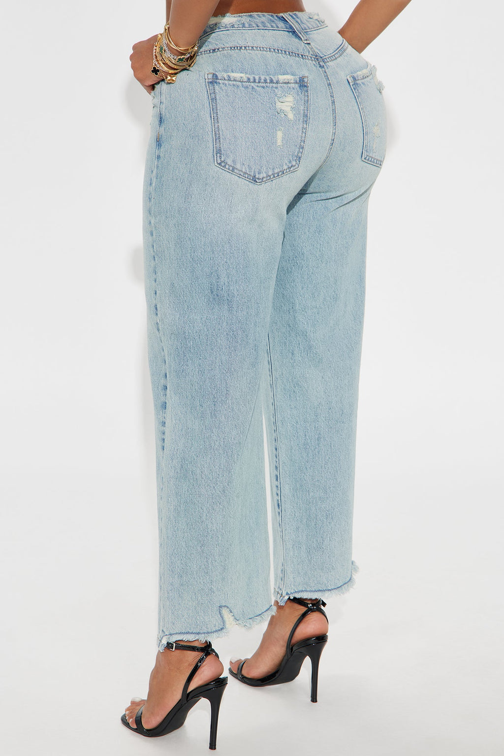 Scarlett Cropped Wide Leg Jeans - Light Wash