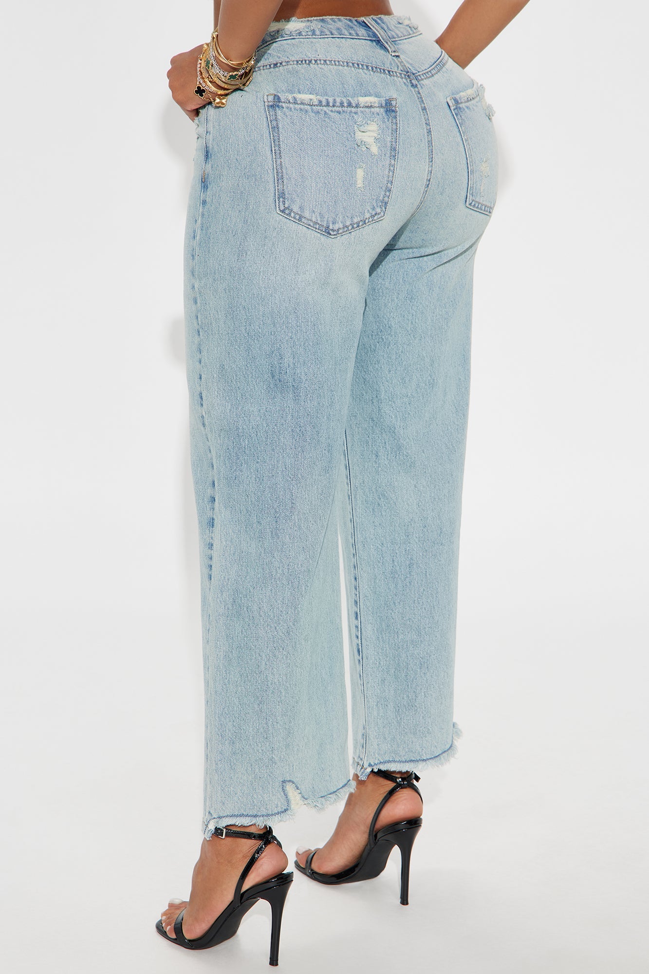 Scarlett Cropped Wide Leg Jeans - Light Wash