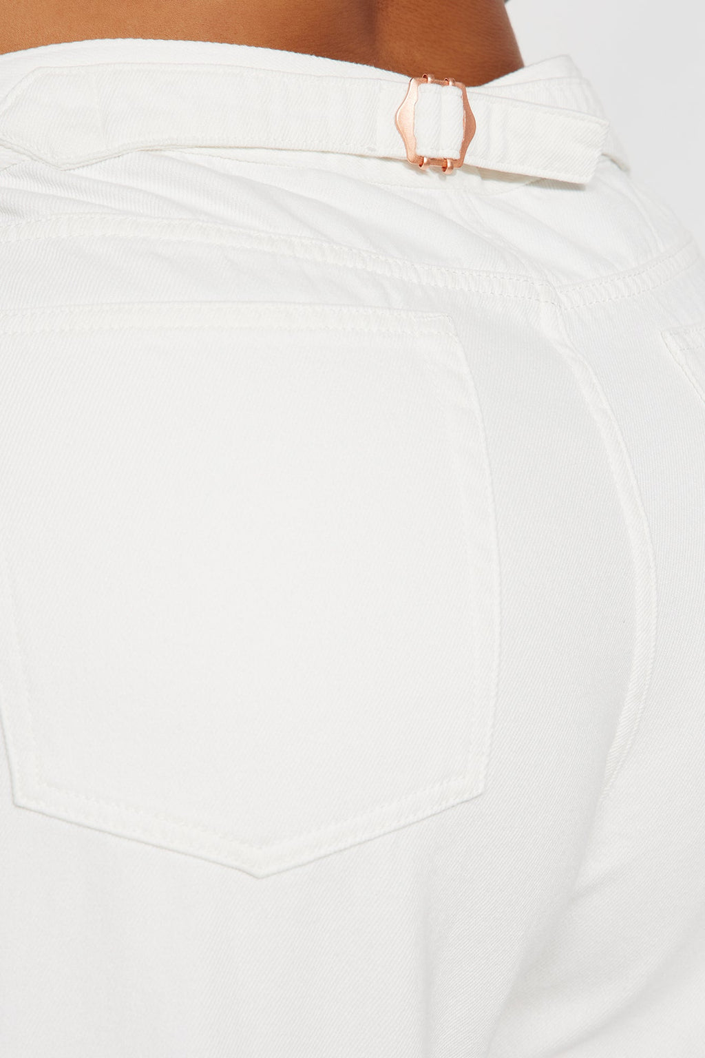 Virtue And Vice Wide Leg Baggy Jeans - White