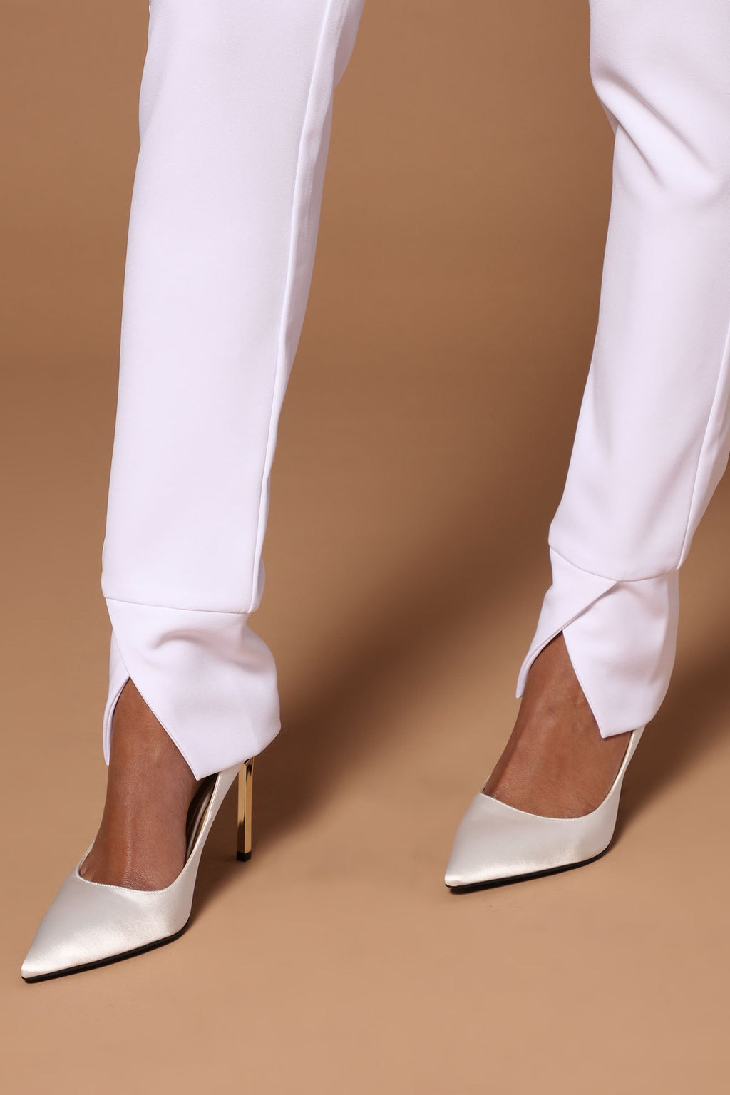 Athena High Rise Pant - White