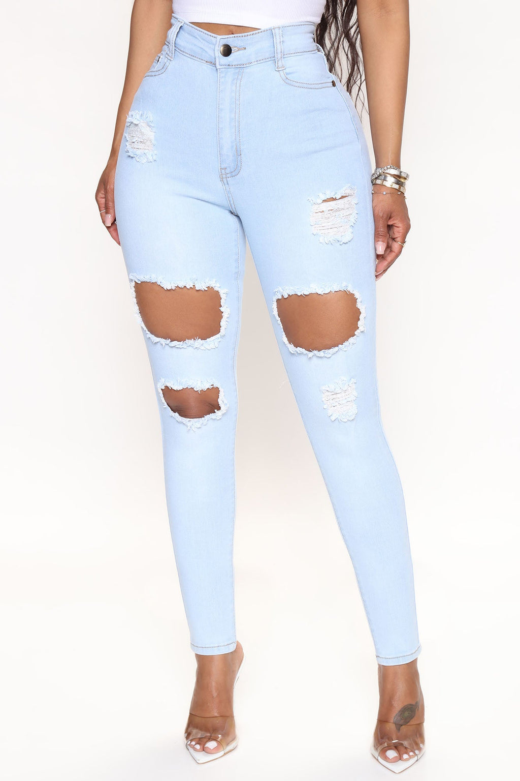 Needing Something Jeans - Light Blue Wash
