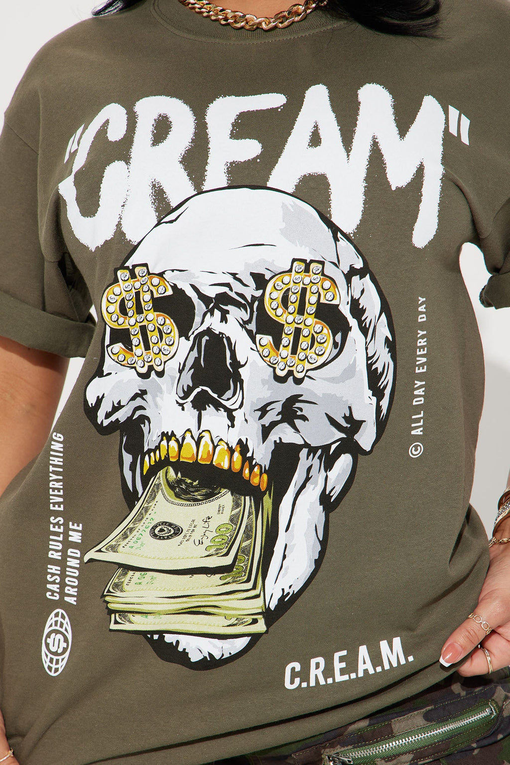 CREAM All Day Graphic Tee - Olive