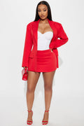 Elaine Mini Skirt - Red
