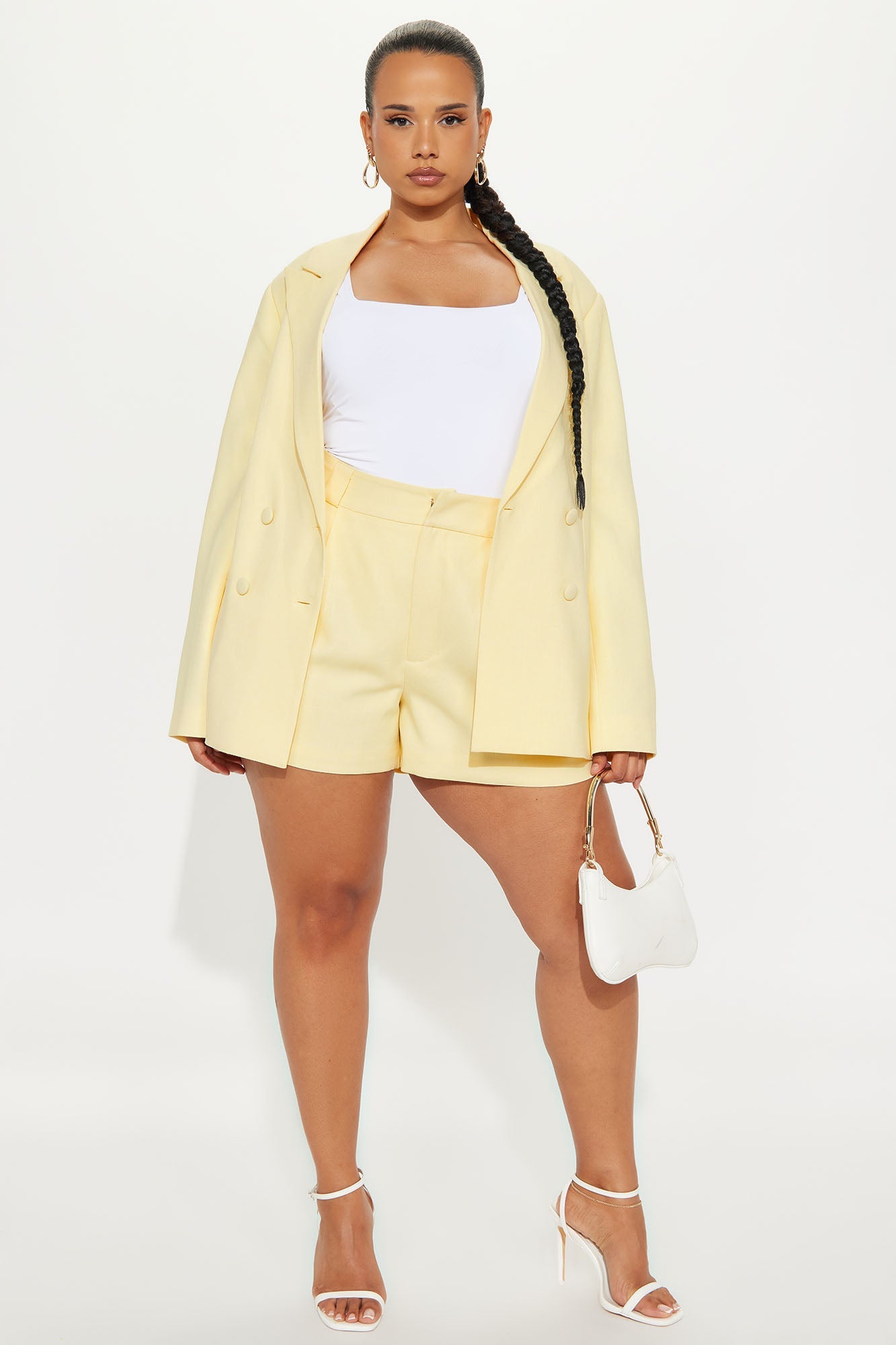 Anya Trouser Short - Butter Yellow