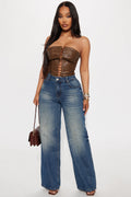 Comfort Zone Wide Leg Jeans - Dark Wash