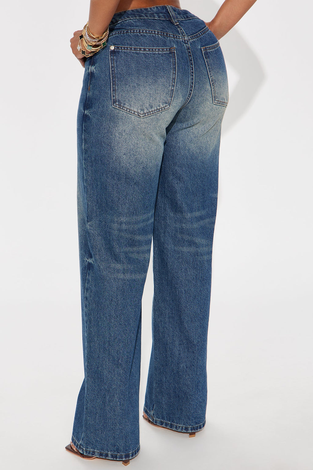Comfort Zone Wide Leg Jeans - Dark Wash