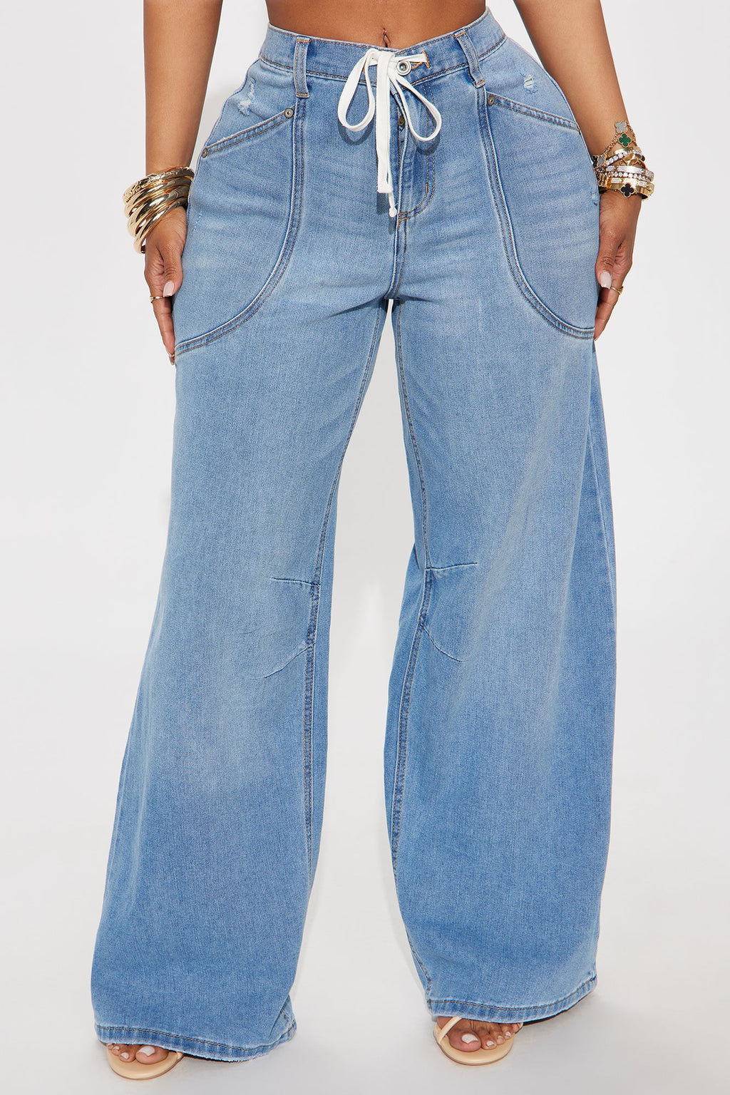 Seaside Wide Leg Jeans - Light Wash