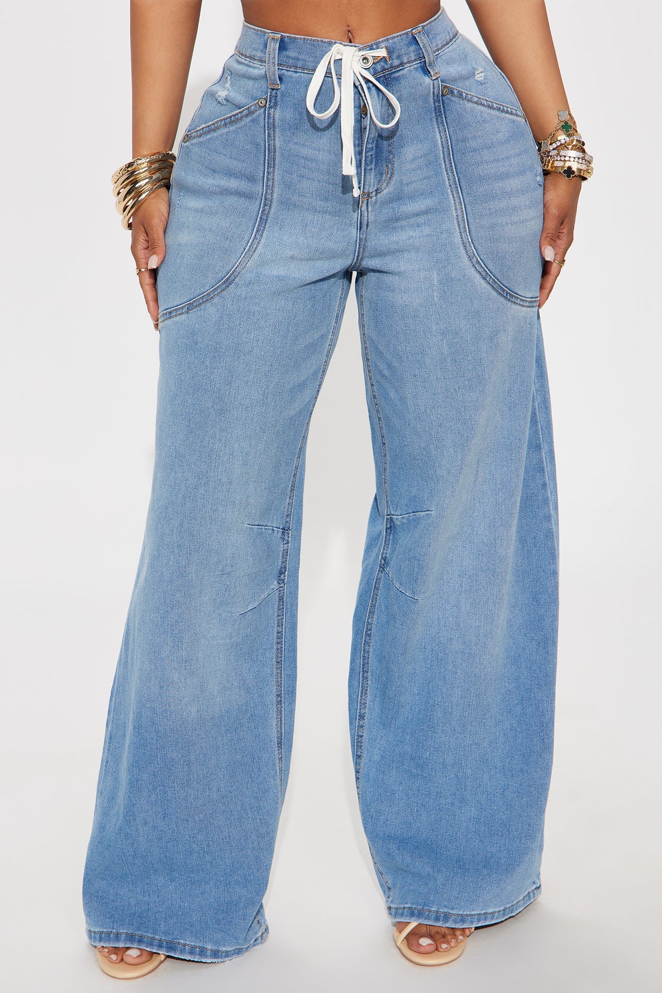 Seaside Wide Leg Jeans - Light Wash