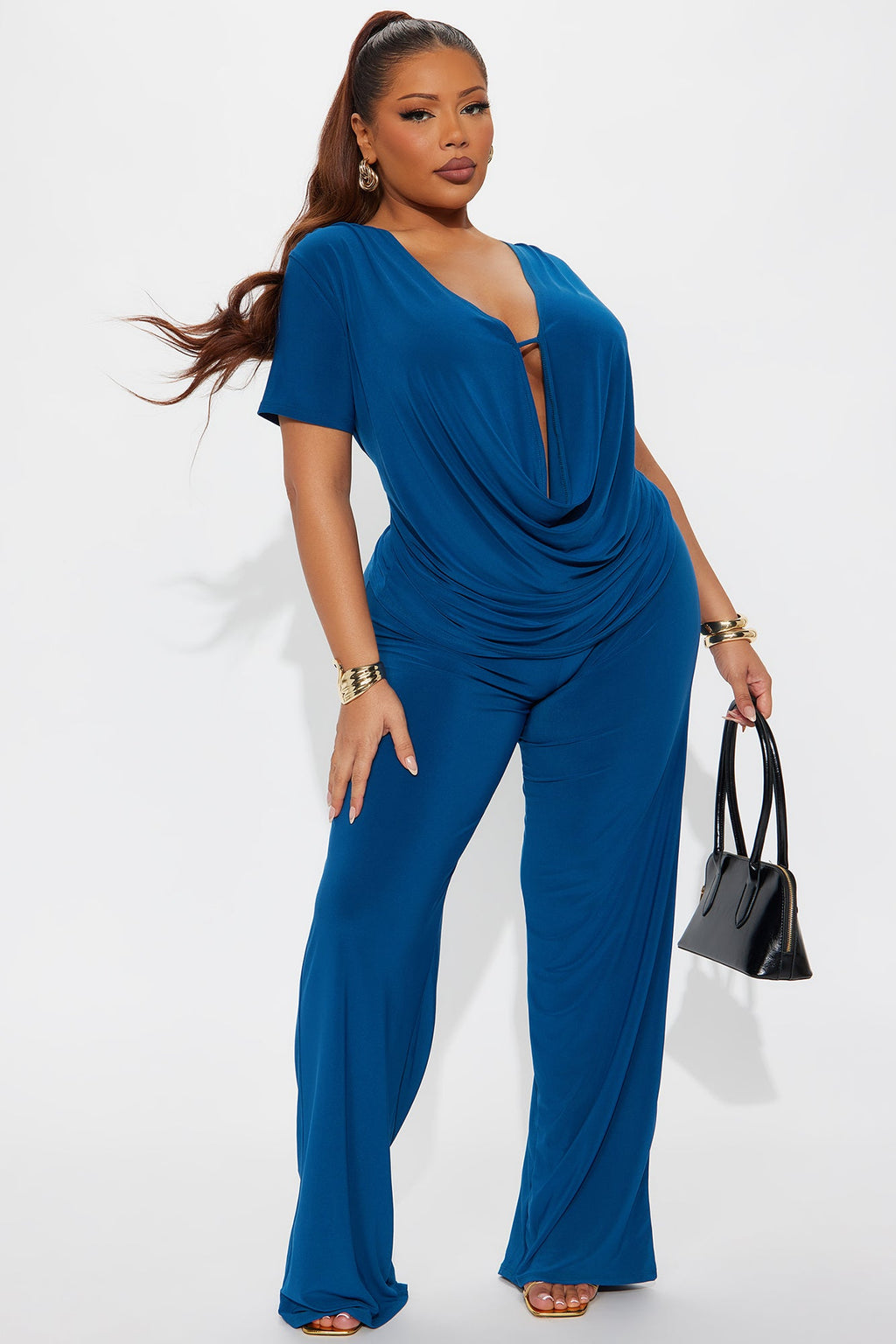 La Rosalinda Pant Set - Teal