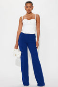 Tall Heidi Wide Leg Trouser Pant - Royal