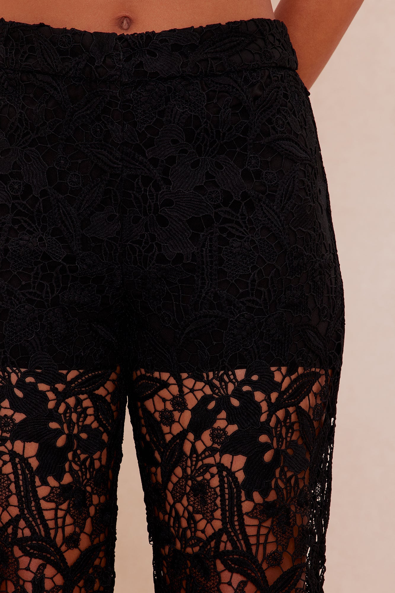 Brandi Lace Pant - Black
