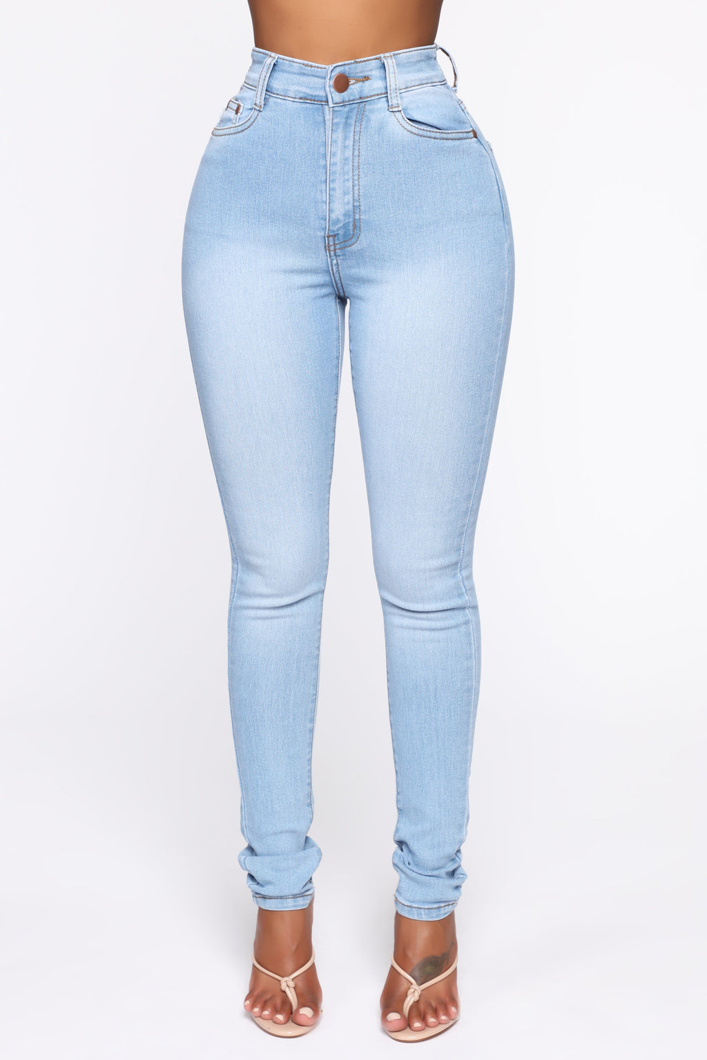 Marilyn High Waisted Skinny Jeans - Light Wash