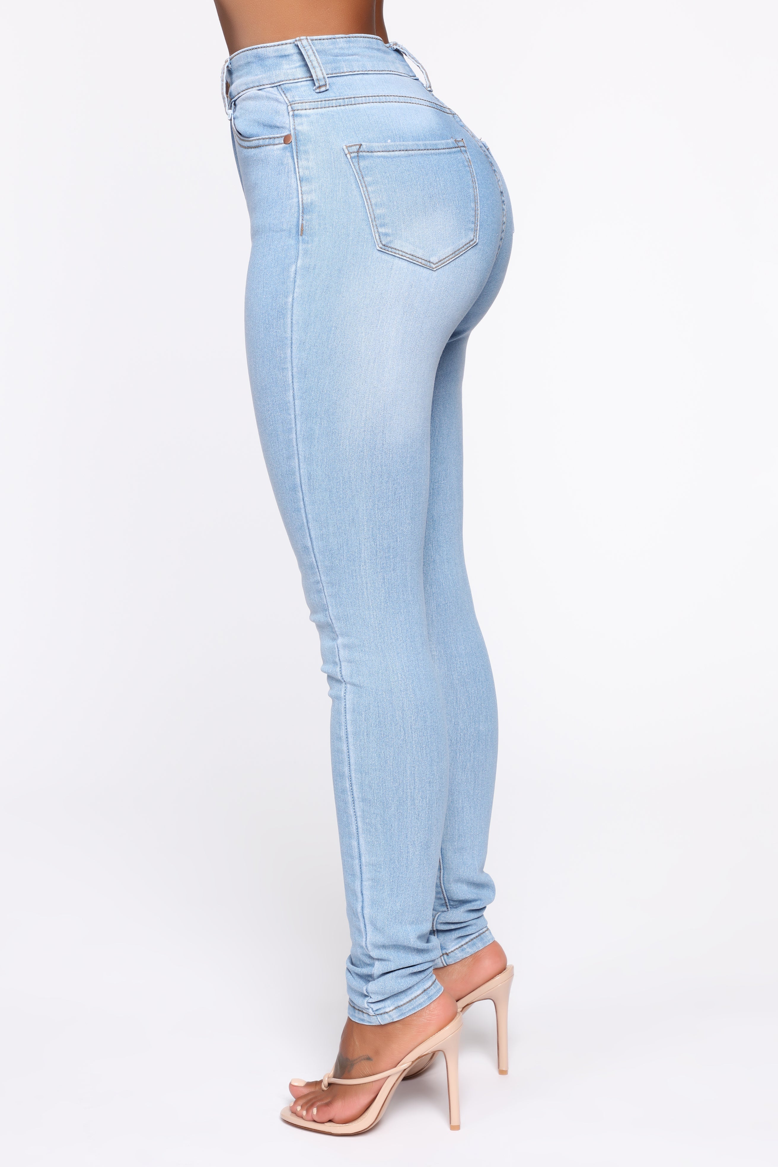Marilyn High Waisted Skinny Jeans - Light Wash