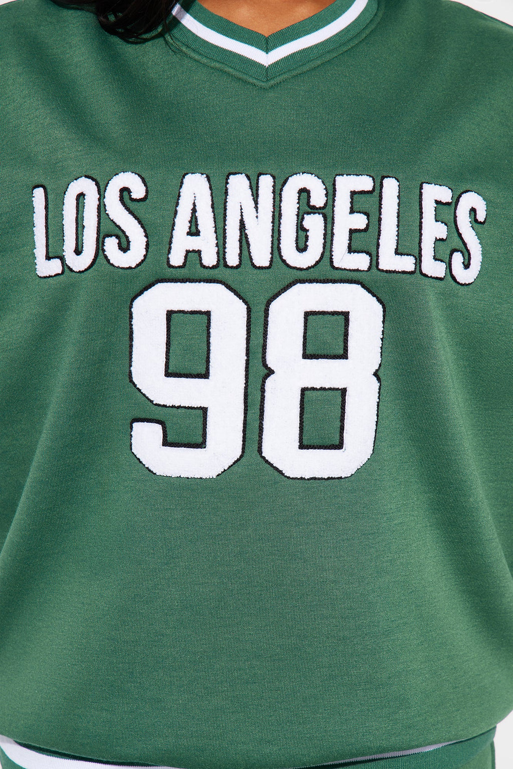 In Los Angeles Fleece Pant Set - Hunter