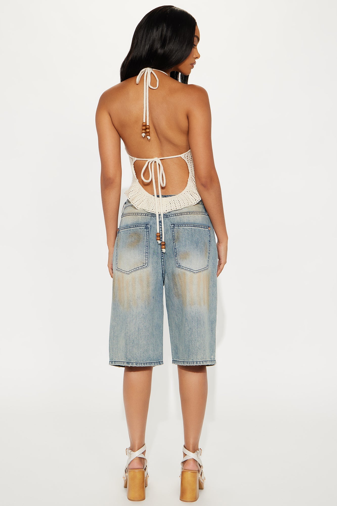 Most Wanted Utility Denim Jorts - Vintage Wash