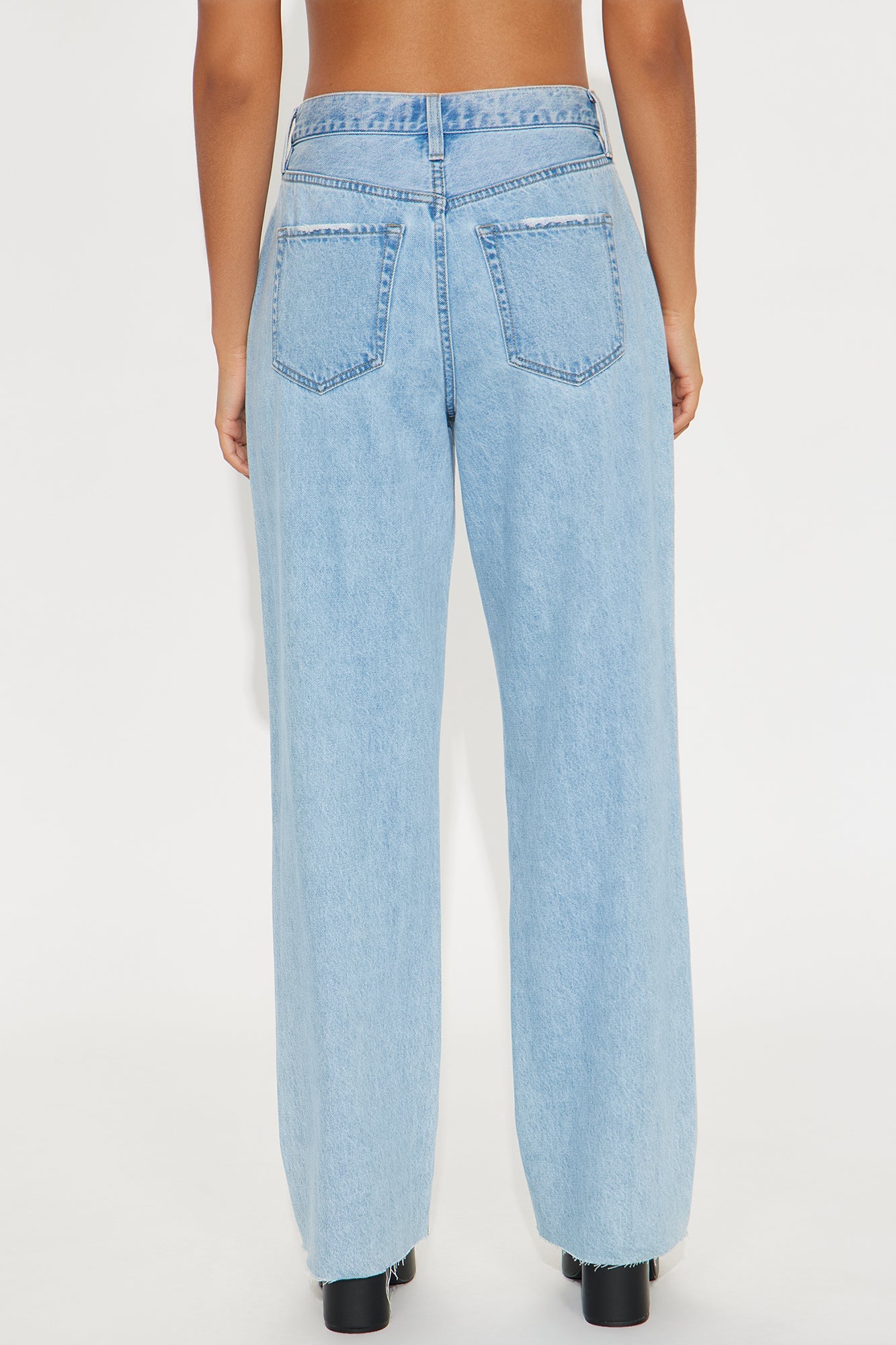 Petite Winona 90's Wide Leg Jeans - Medium Blue Wash