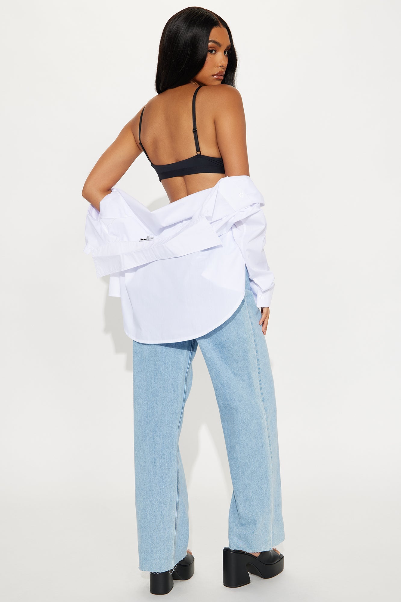 Petite Winona 90's Wide Leg Jeans - Medium Blue Wash