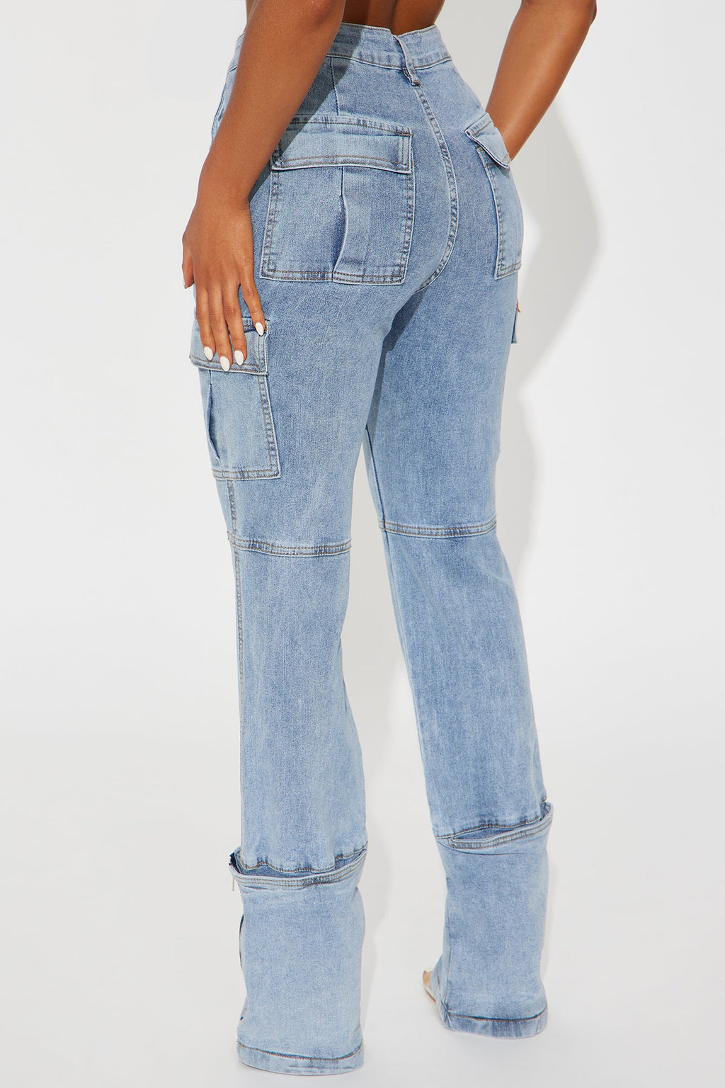 Camden Cargo Utility Jeans - Light Wash