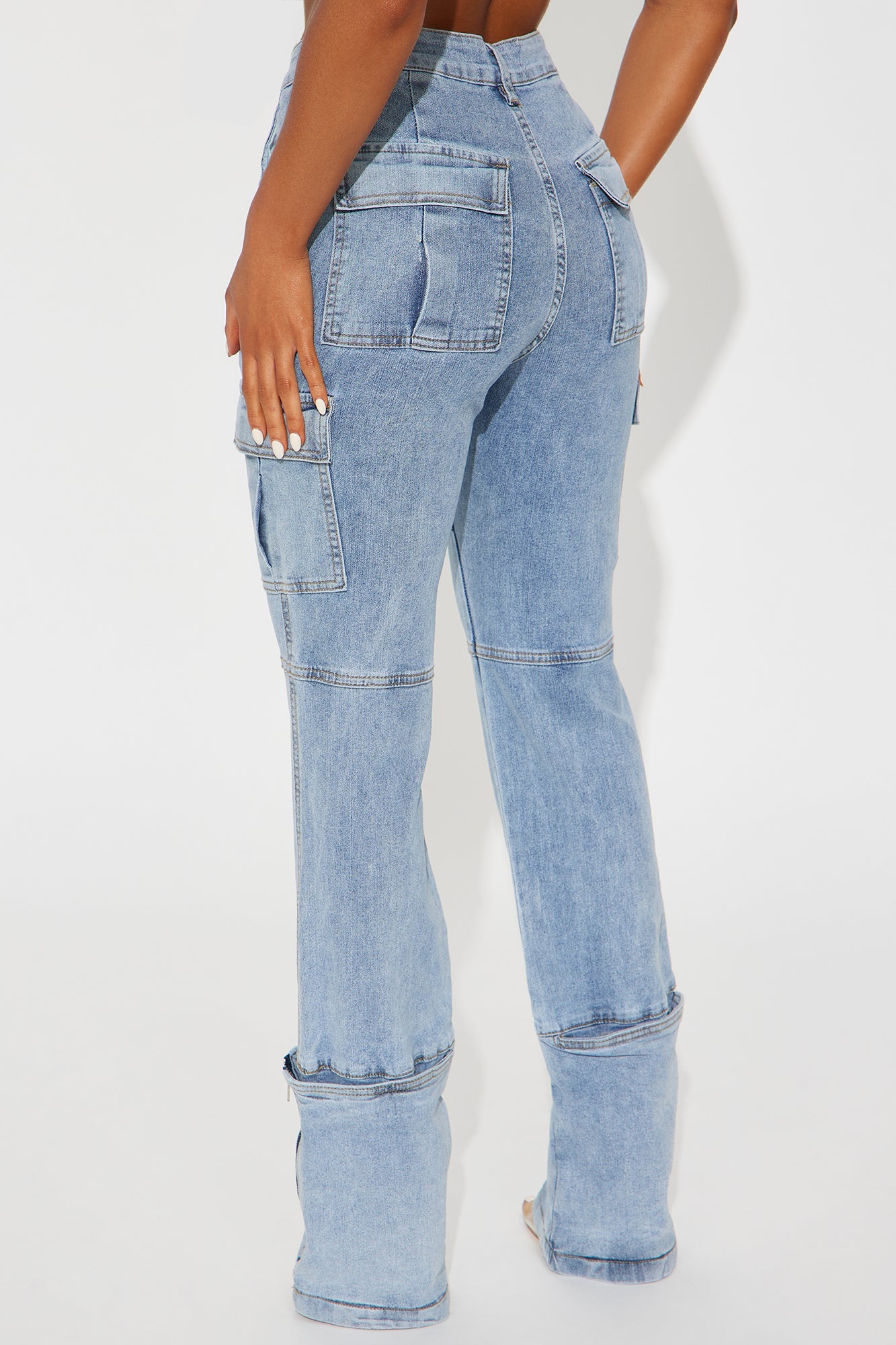 Camden Cargo Utility Jeans - Light Wash