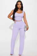 Emory Textured Pant Set - Lavender