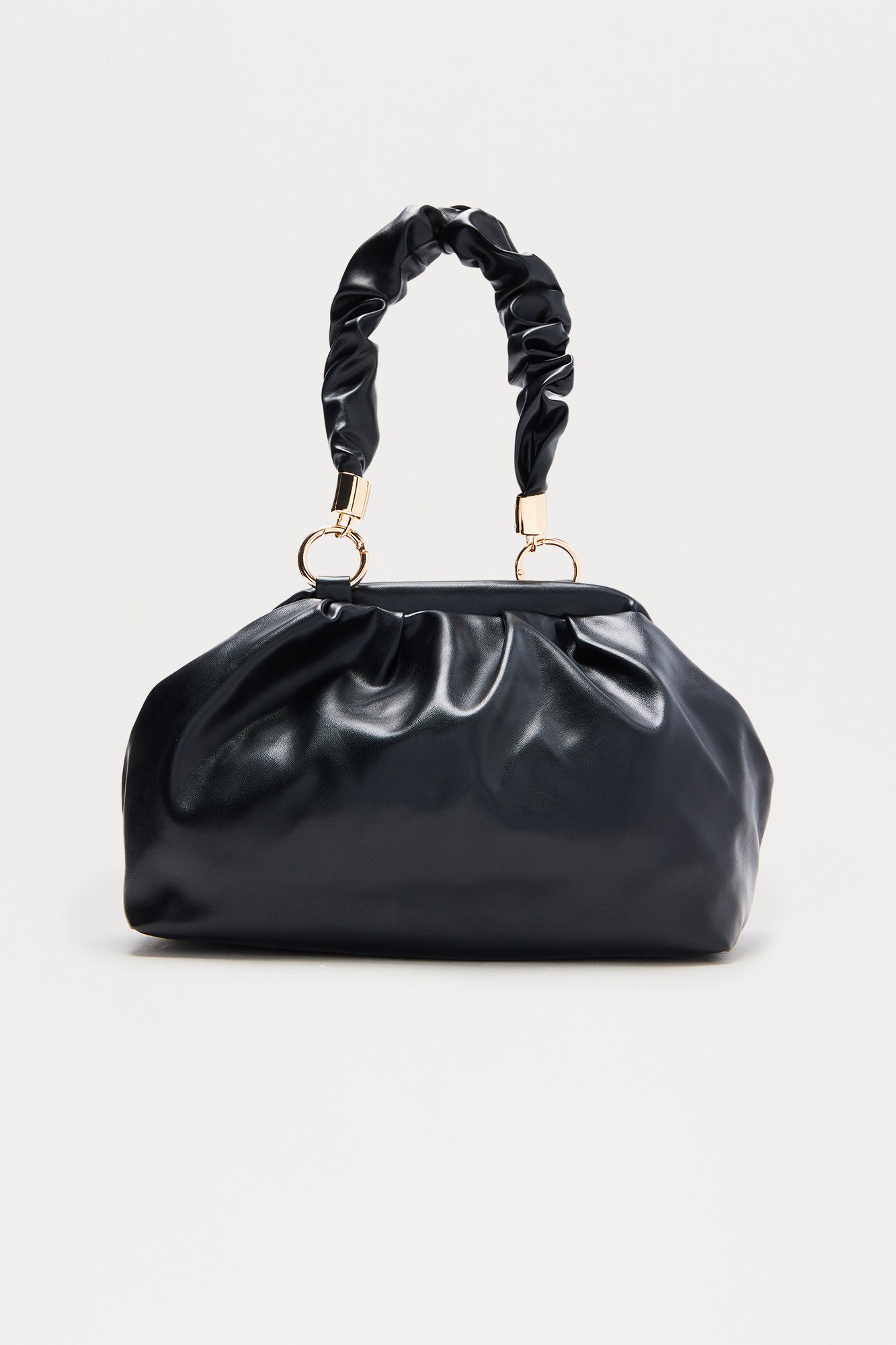 Sydney Faux Leather Handbag - Black