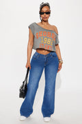 Say No More Low Rise Wide Leg Jeans - Medium Wash
