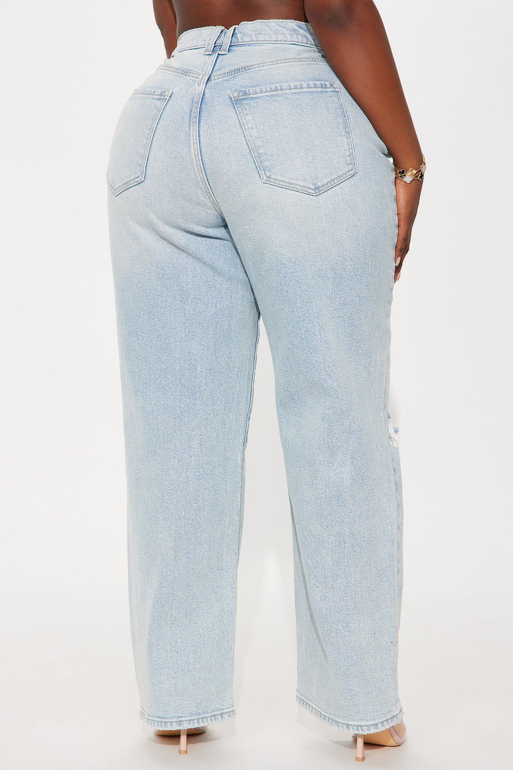 Everyday High Rise Straight Leg Jeans - Light Wash