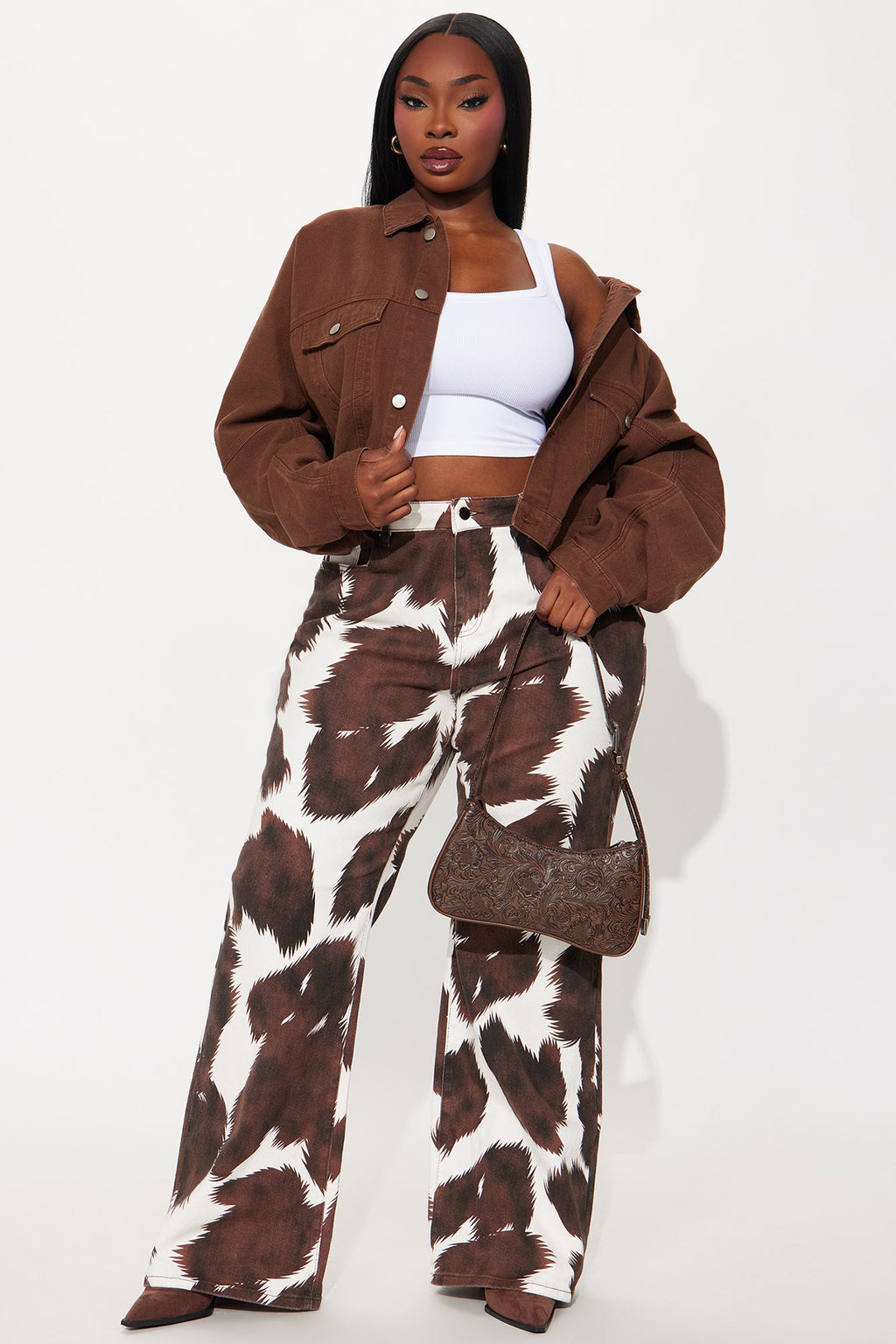 Brittany Trucker Jacket - Chocolate