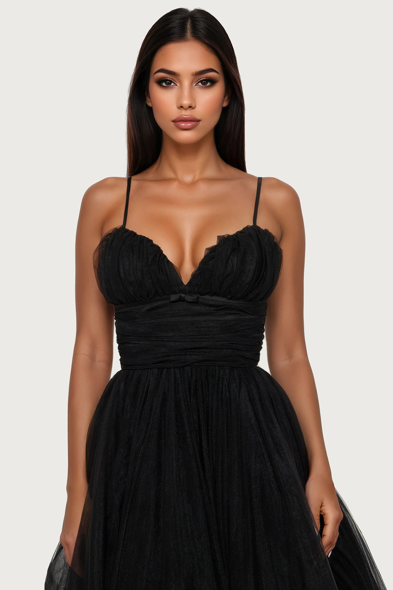 Majestic Bloom Gown - Black