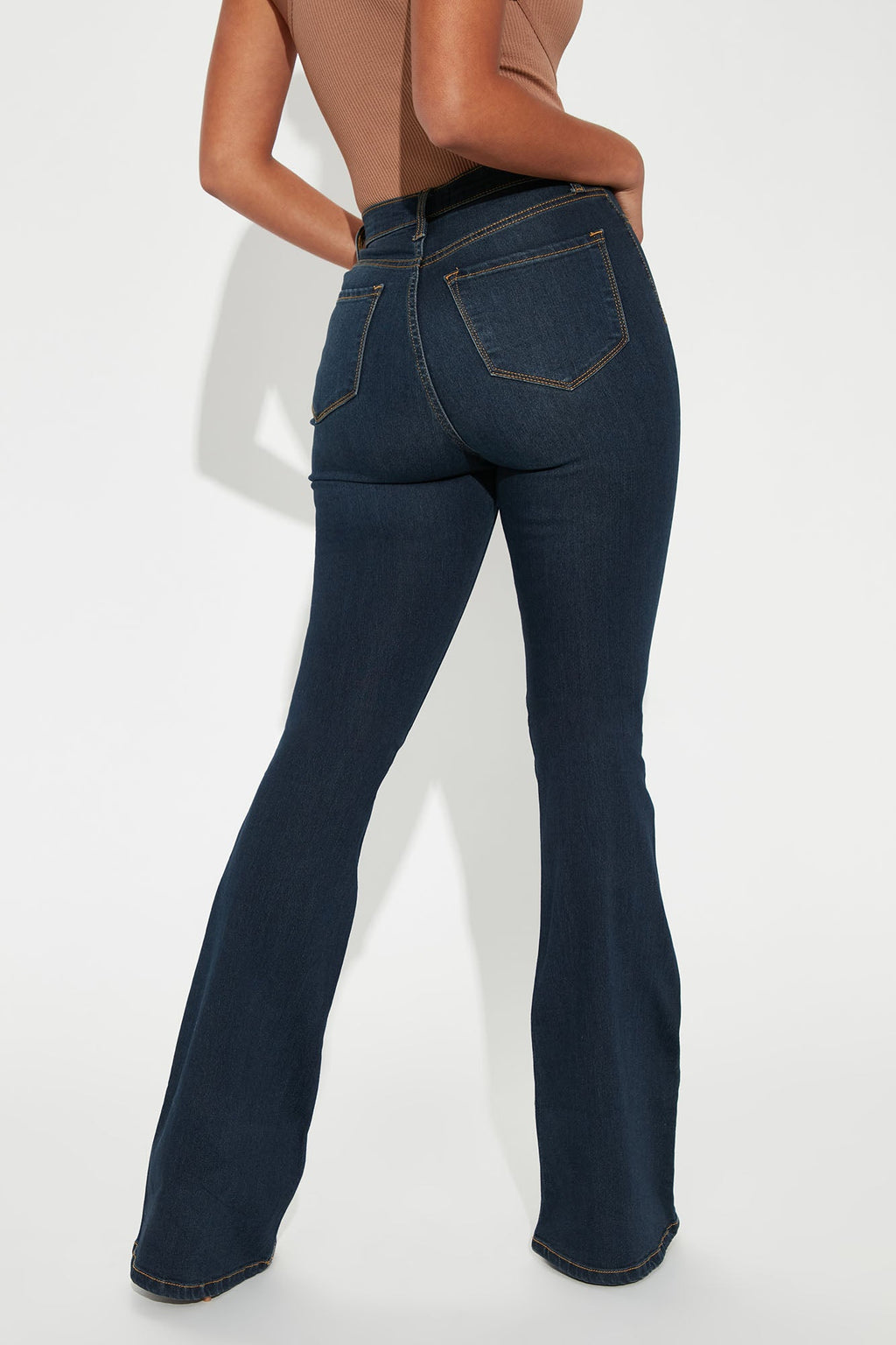 Tall Deep In My Soul Flare Jeans - Dark Denim