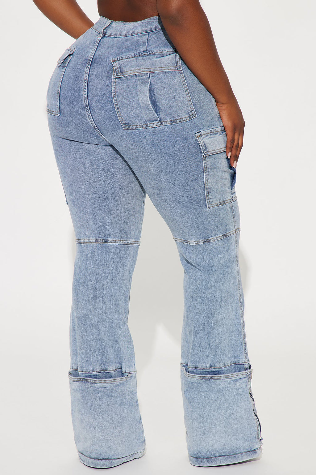 Camden Cargo Utility Jeans - Light Wash