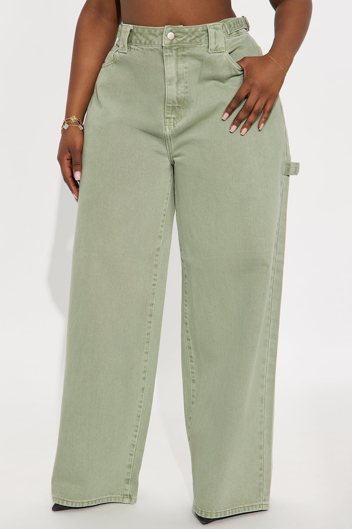 Everything You Want Wide Leg Pant - Sage
