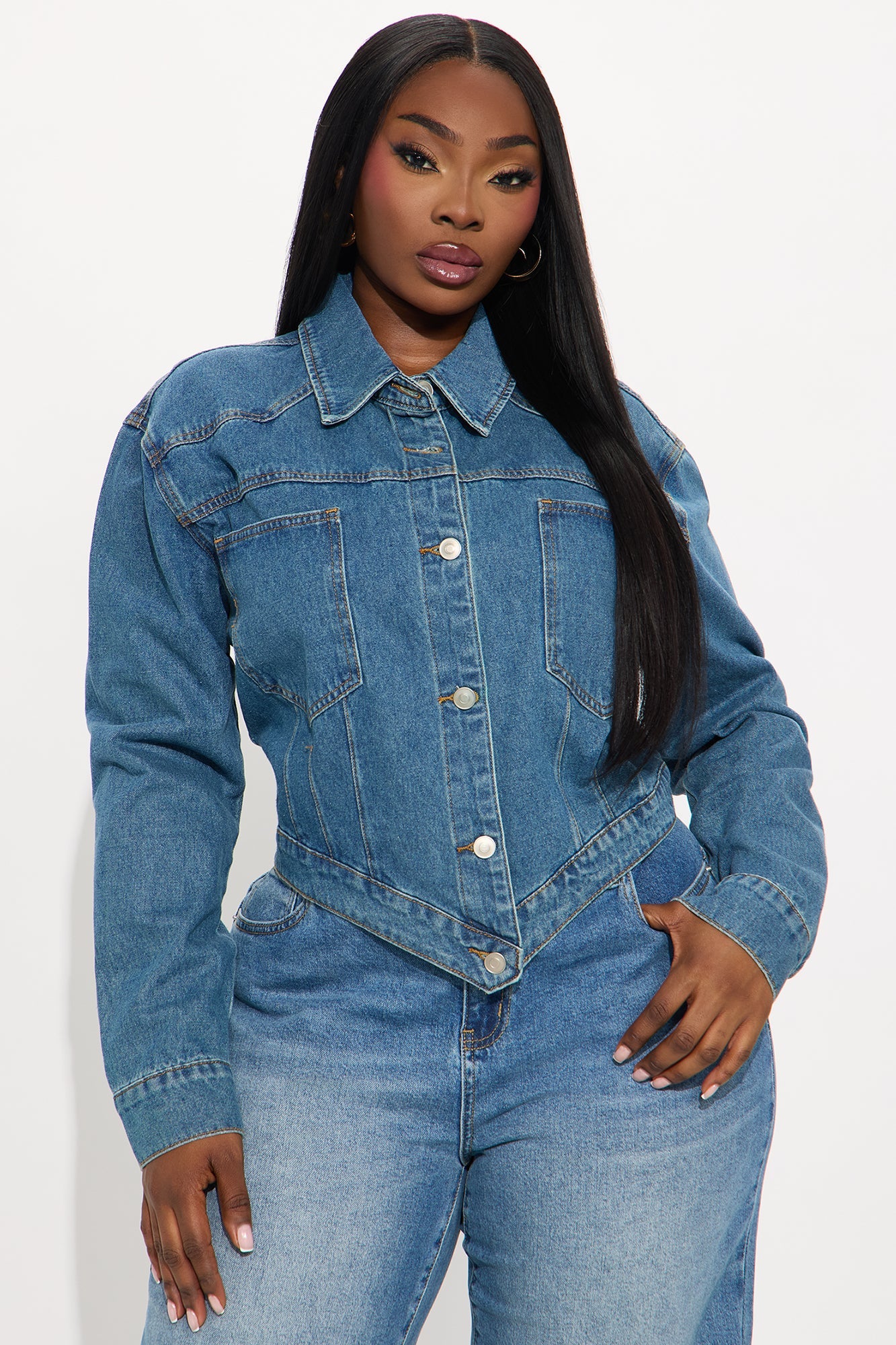 Big Talk Denim Jacket - Medium Wash