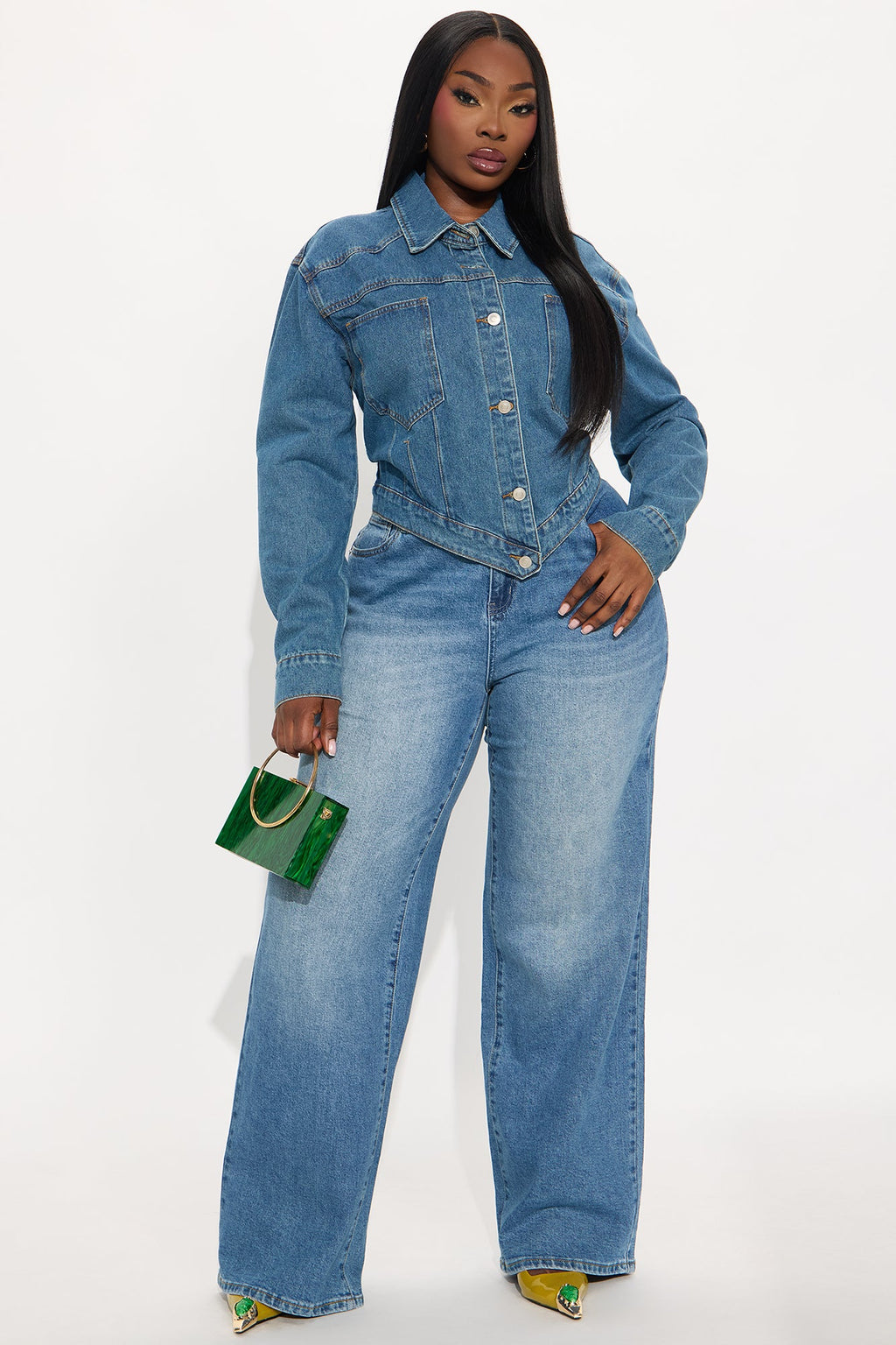 Big Talk Denim Jacket - Medium Wash