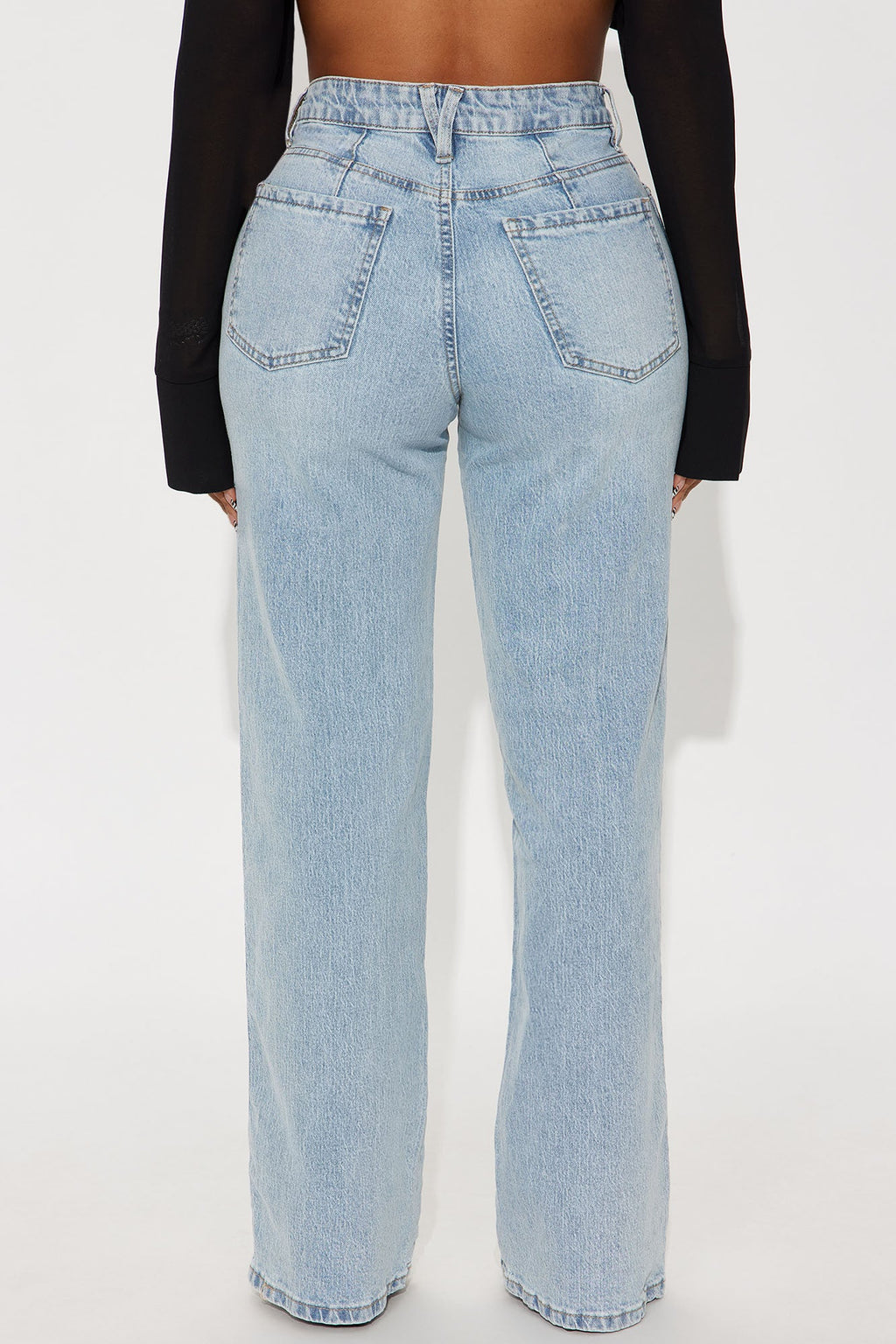 Never Changing Wide Leg Jeans - Light Wash