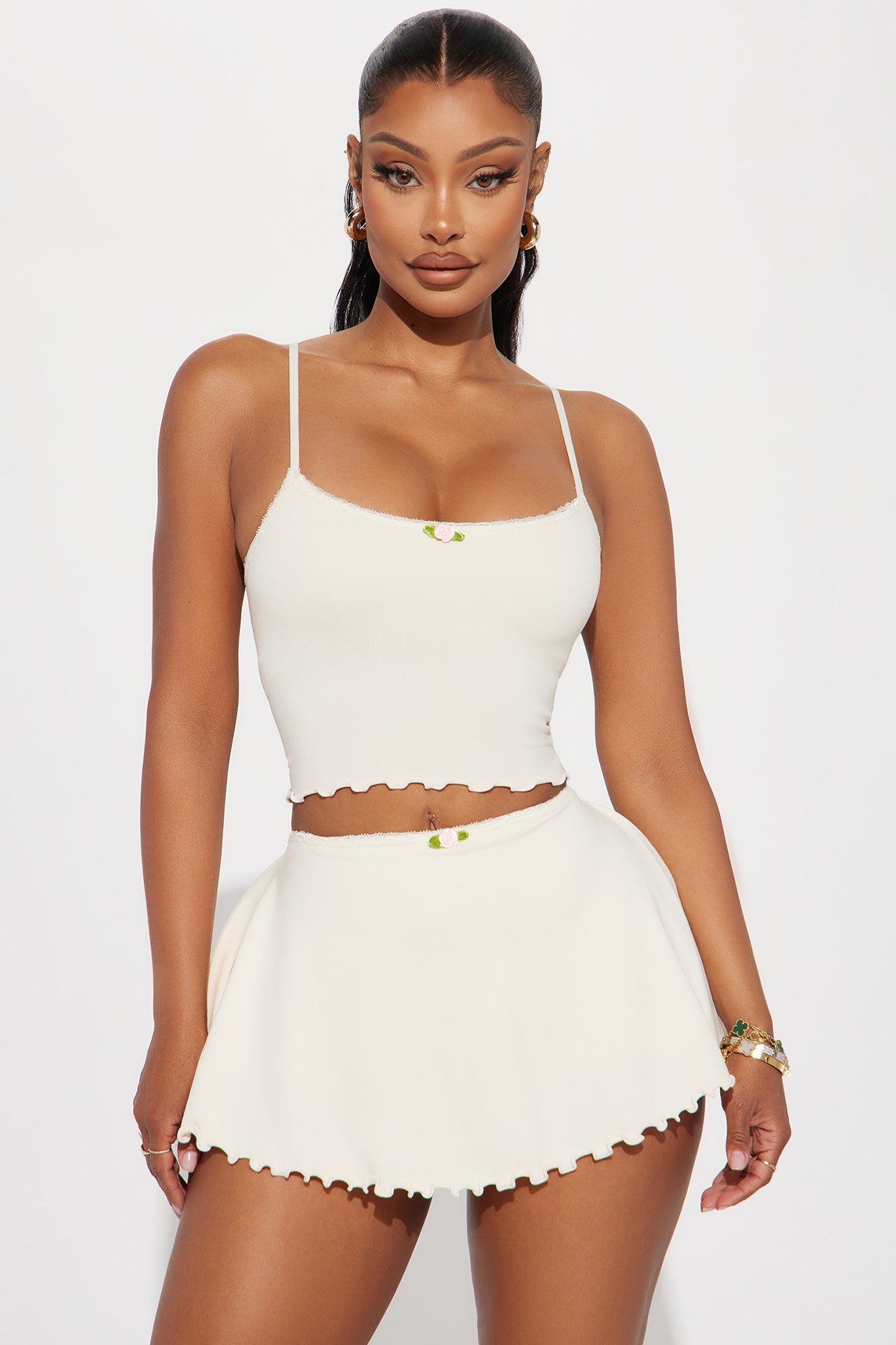 Pretty Girl Skirt Set - Ivory