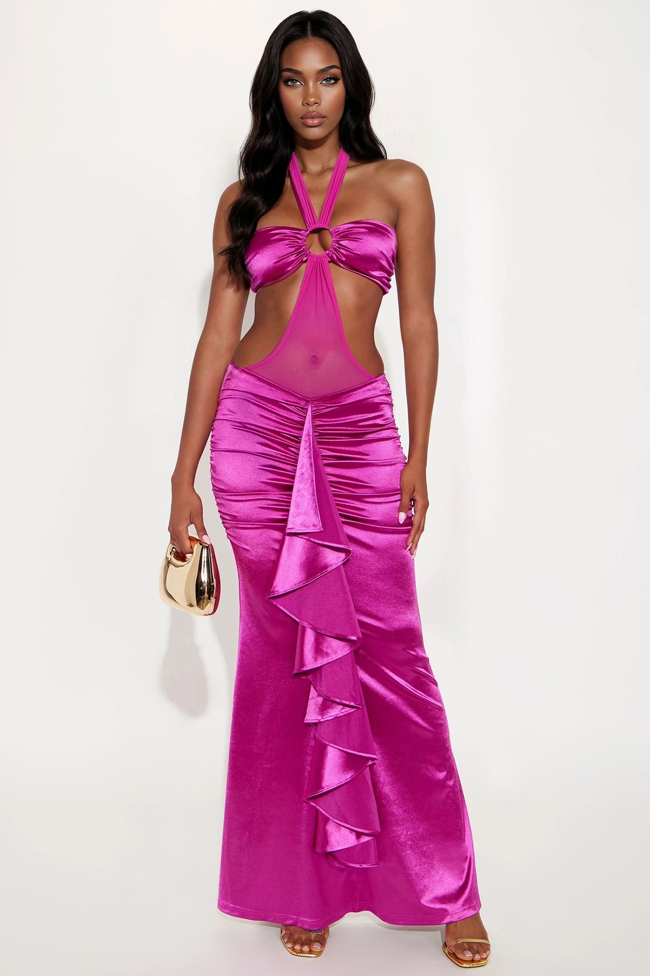 High Stakes Skirt Set - Magenta