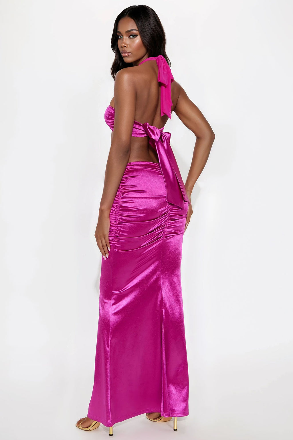 High Stakes Skirt Set - Magenta