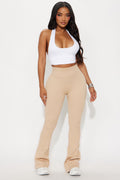 Beach Body Effortless Seamless Active Yoga Pant - Taupe