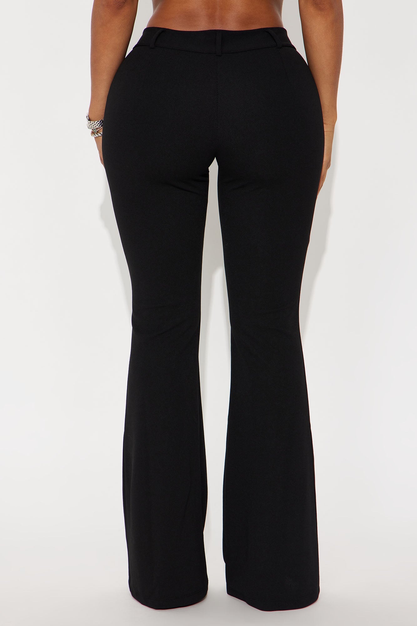 Zulema Crepe Flare Pant - Black