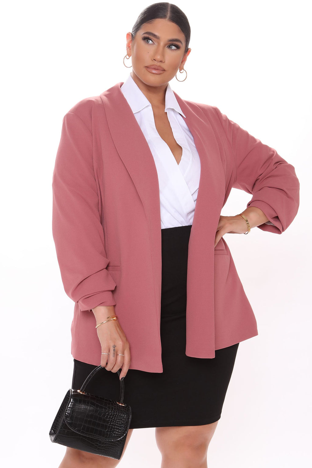 The Celine Blazer - Mauve