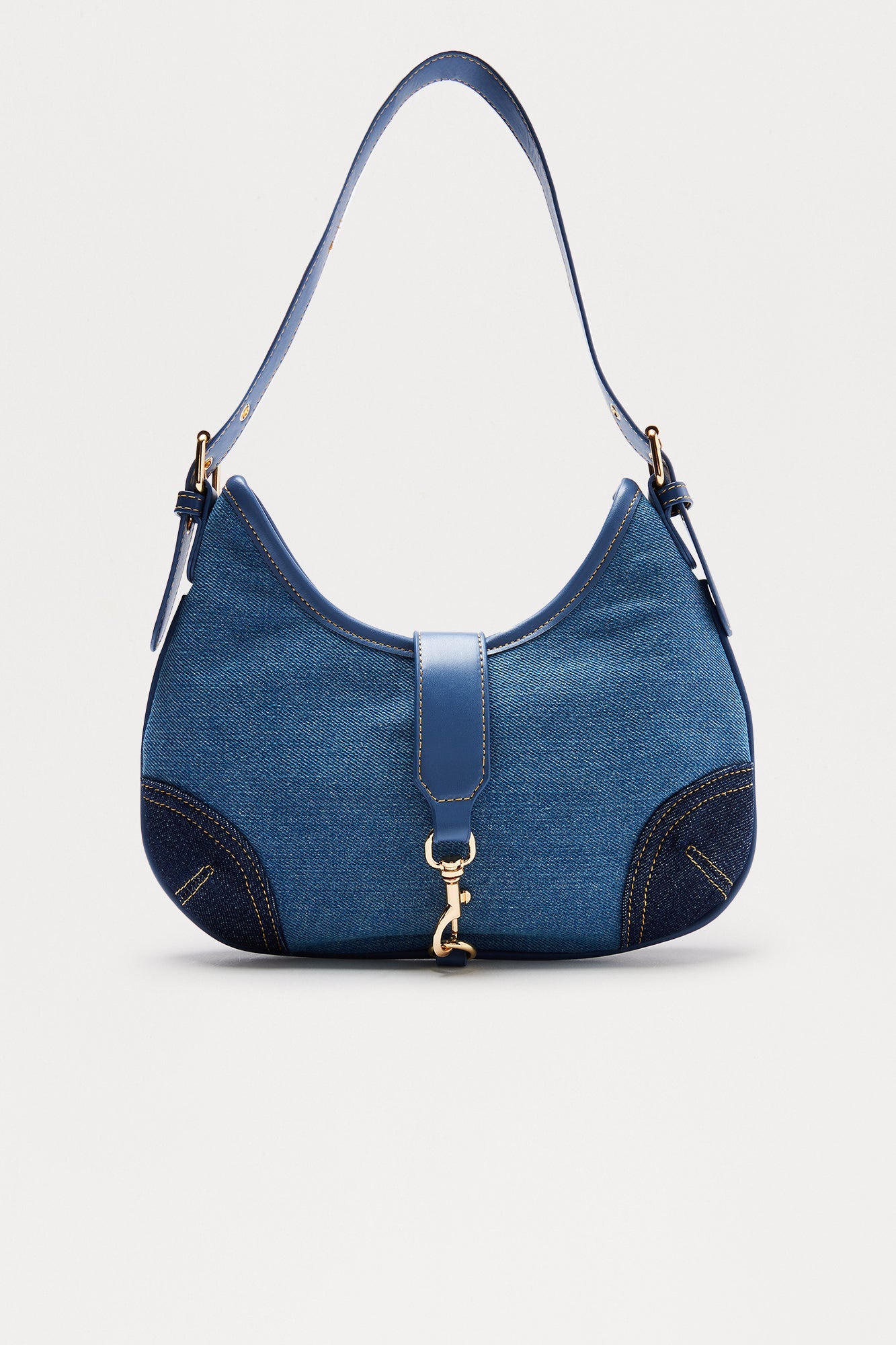 Denim On Denim Shoulder Handbag - Denim