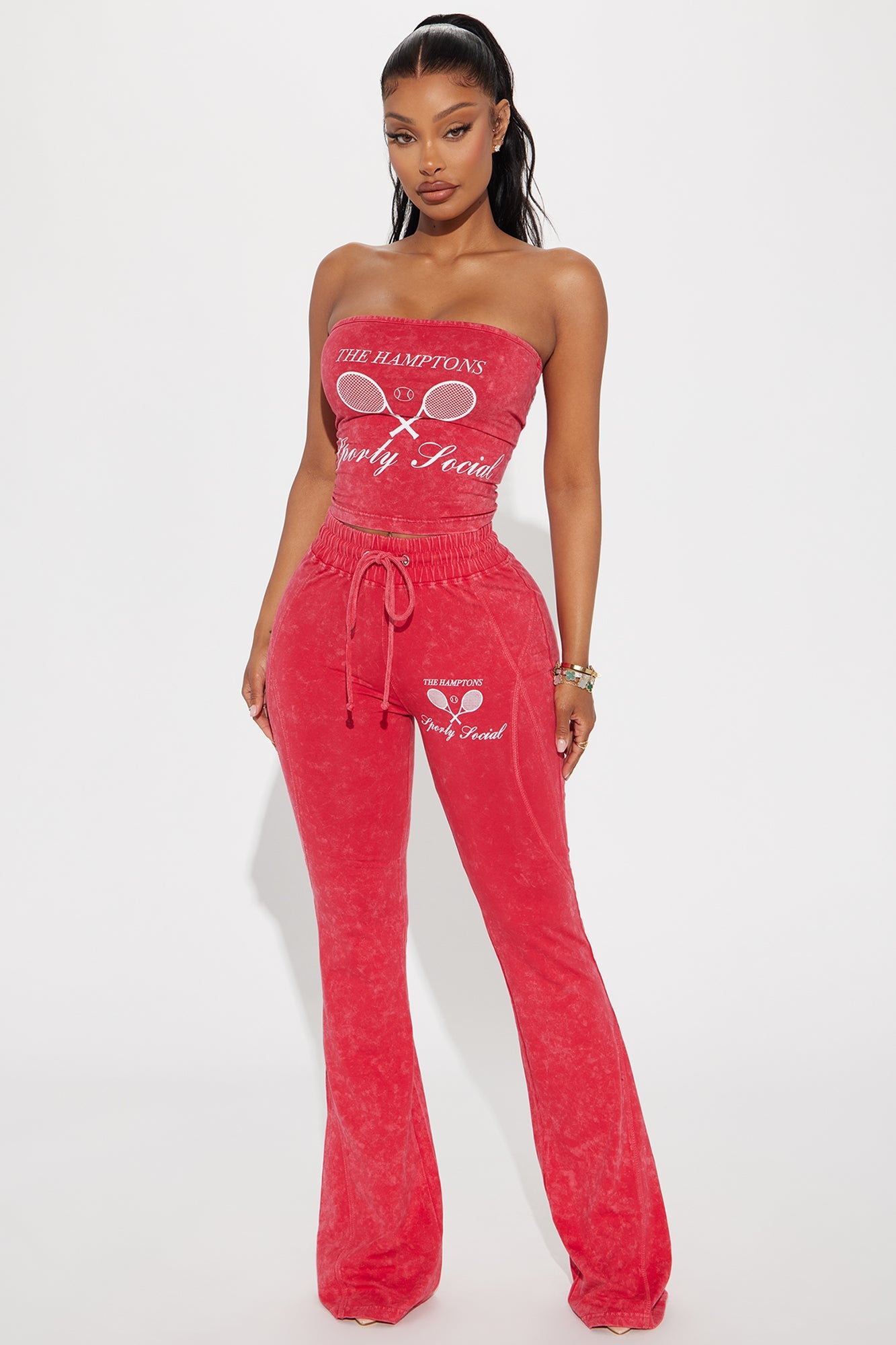 The Hamptons Sporty Tube Top - Hot Pink