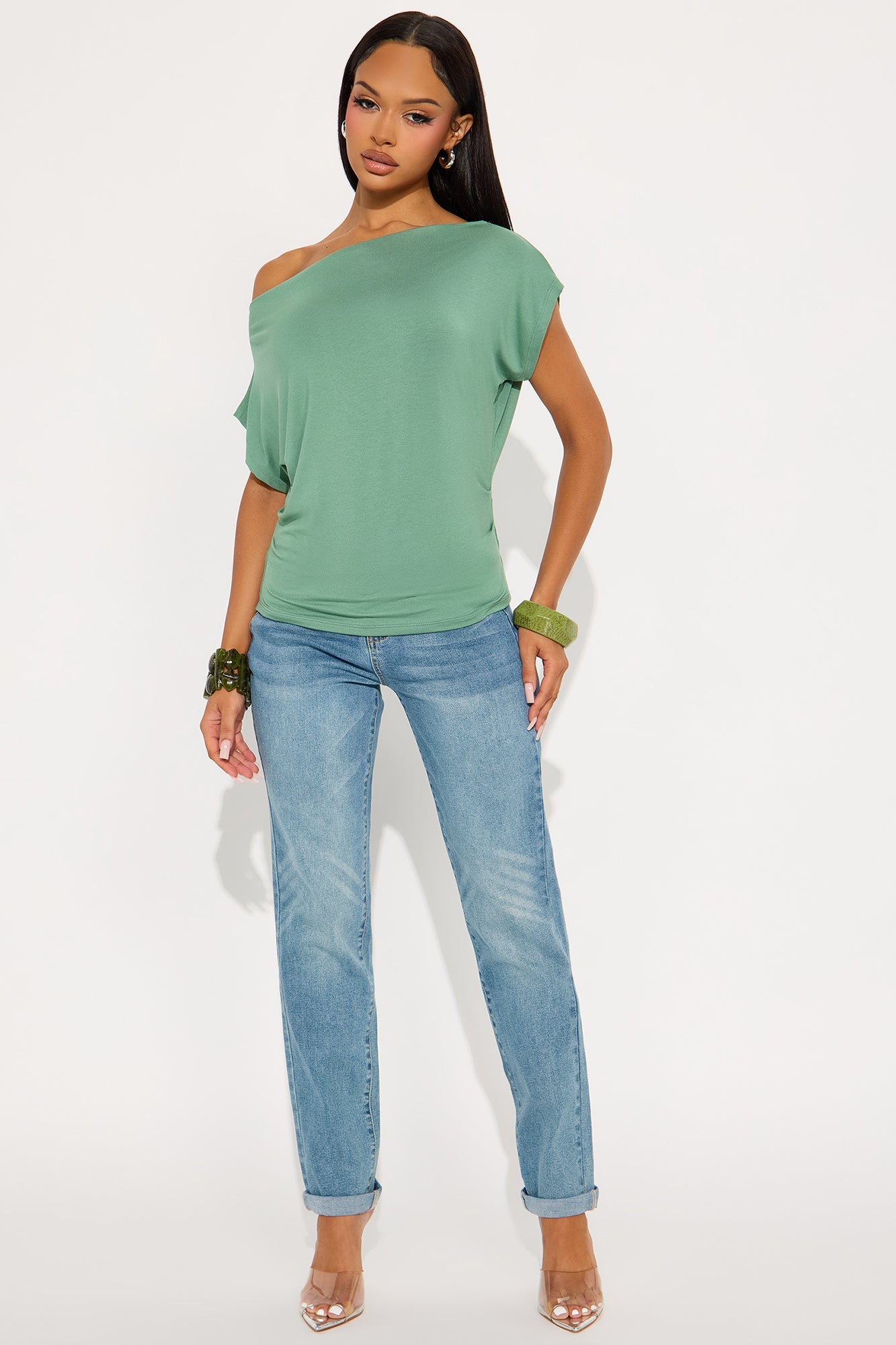 Tall Clara Super Stretch Sculpting Mom Jeans - Medium Wash