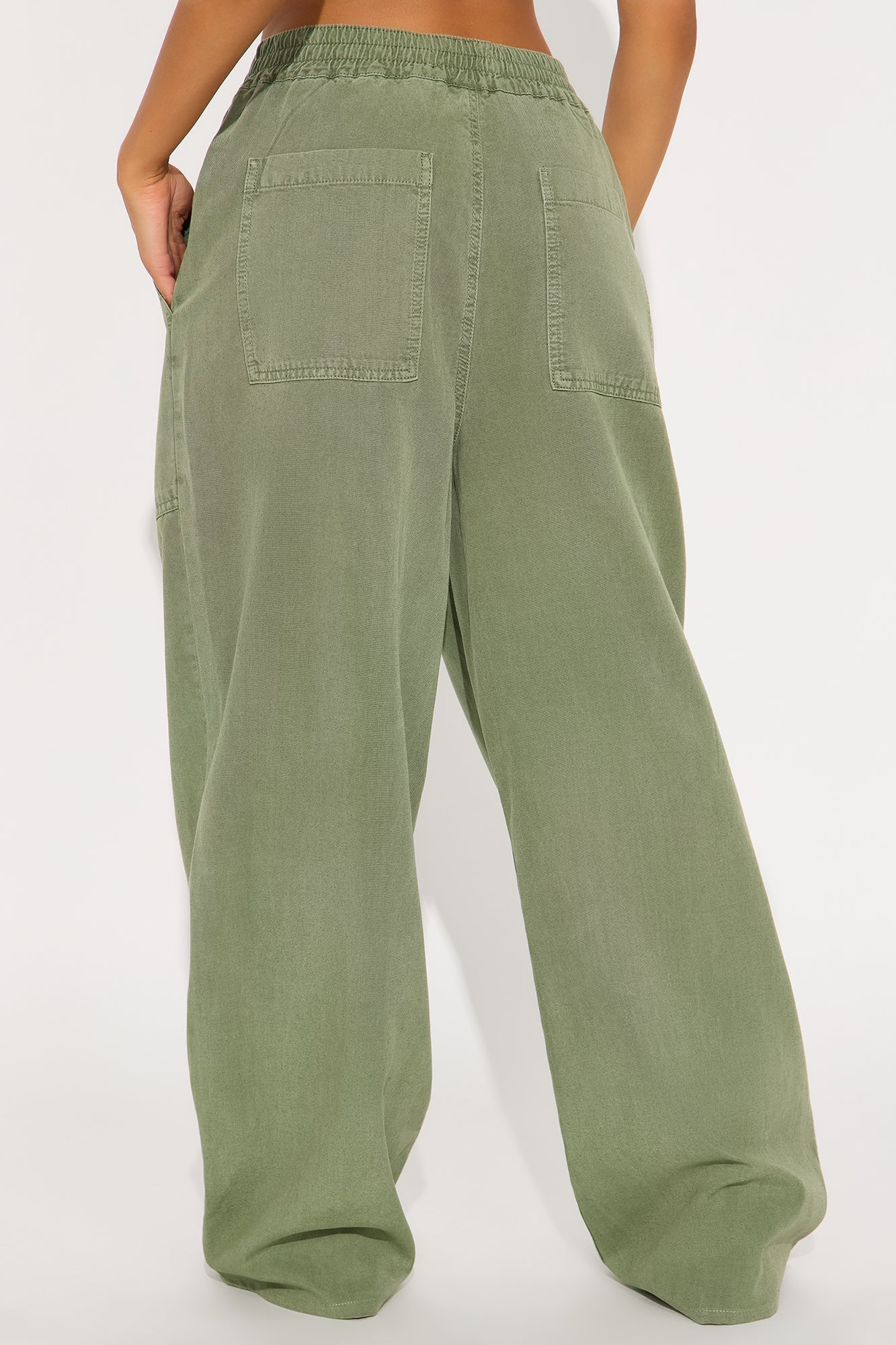Daphne Cuffed Pant - Olive