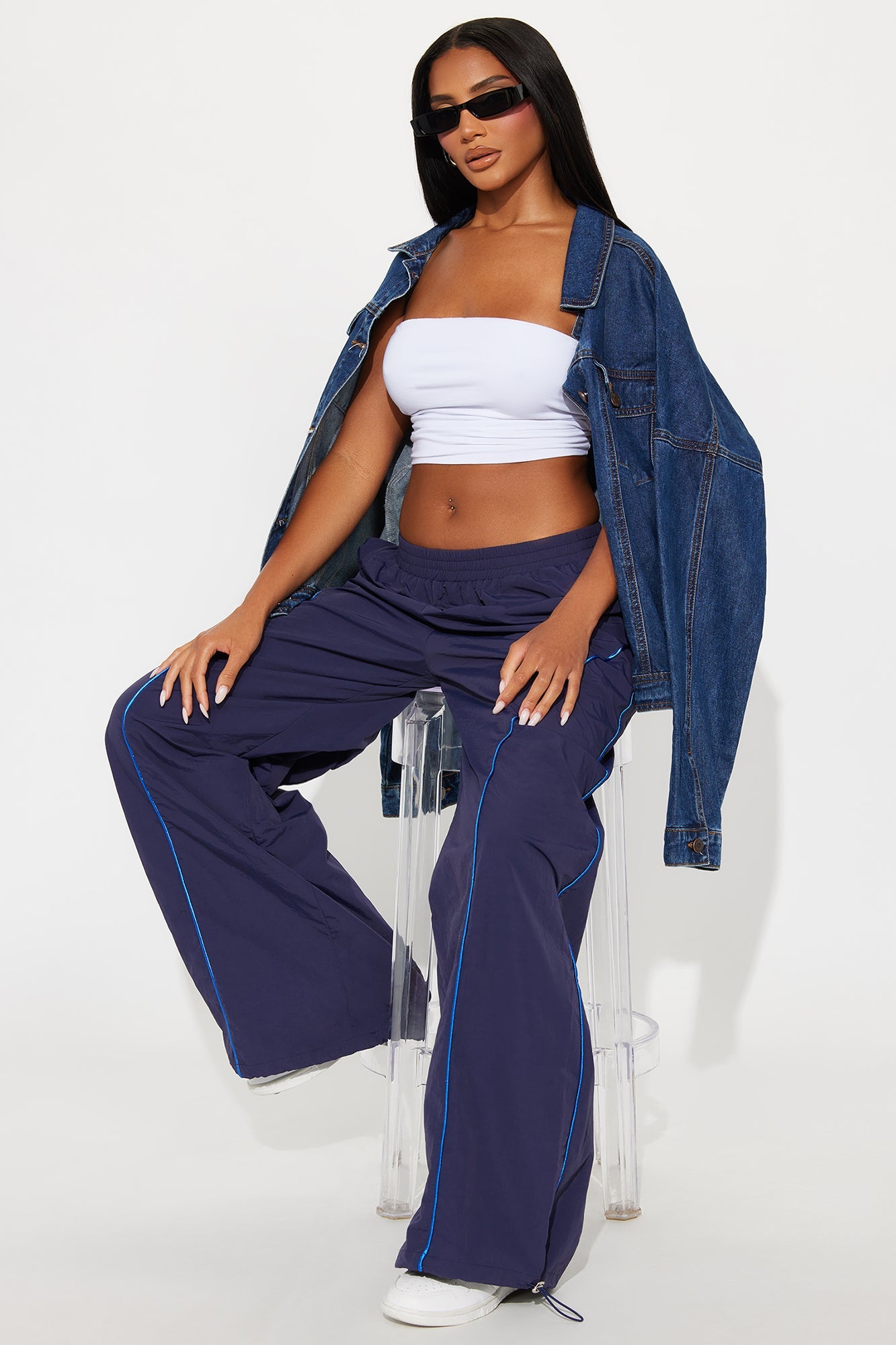 Precise Movement Windbreaker Track Pant - Navy/combo