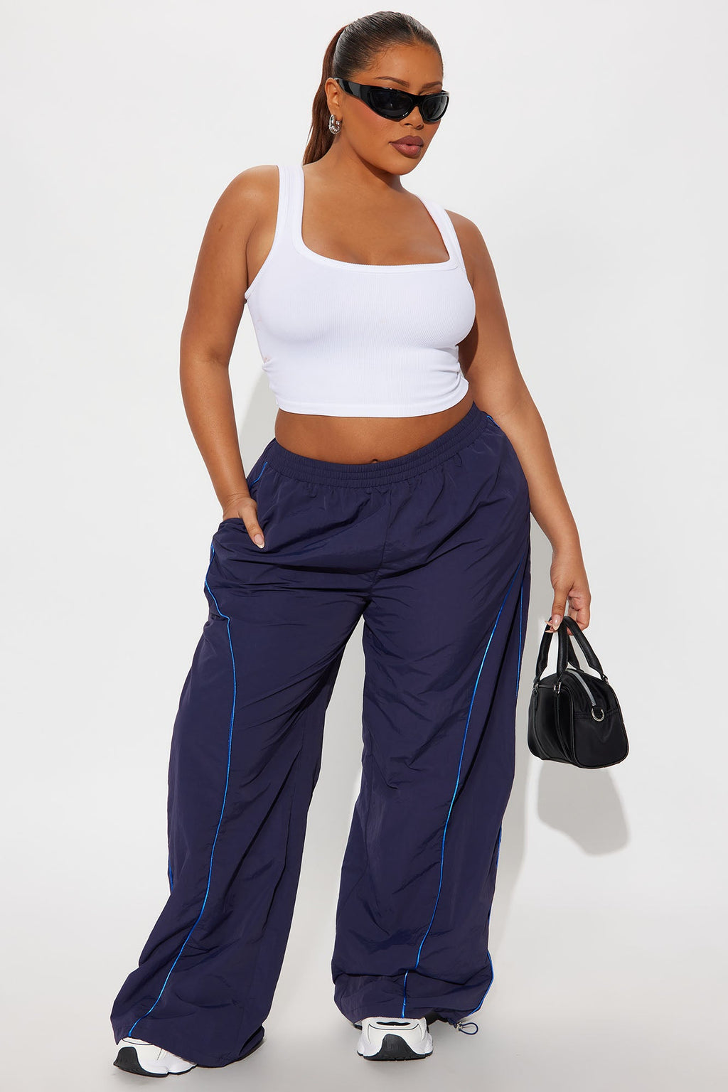 Precise Movement Windbreaker Track Pant - Navy/combo