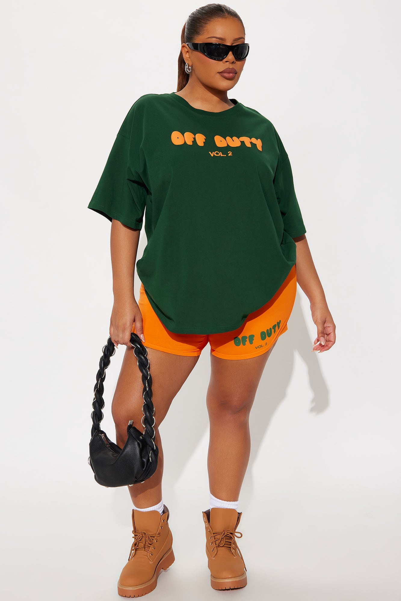 Off Duty Biker Short Set - Hunter