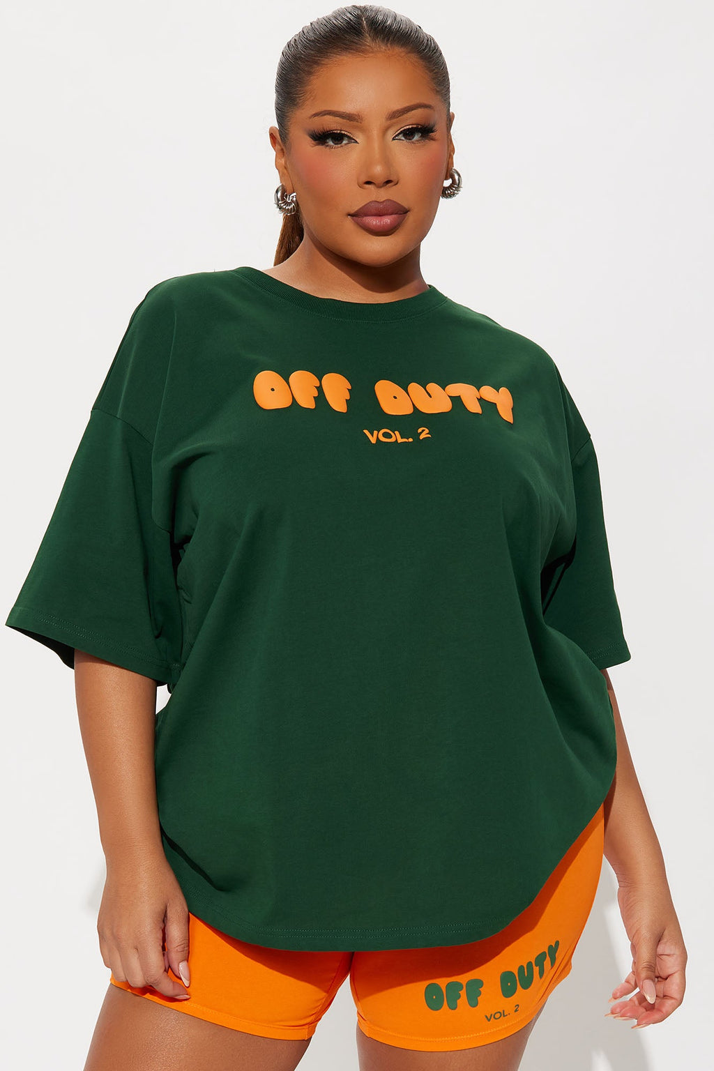 Off Duty Biker Short Set - Hunter